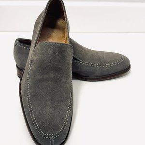 SAKS FIFTH AVE Grey Suede Penny Loafers US Size 7